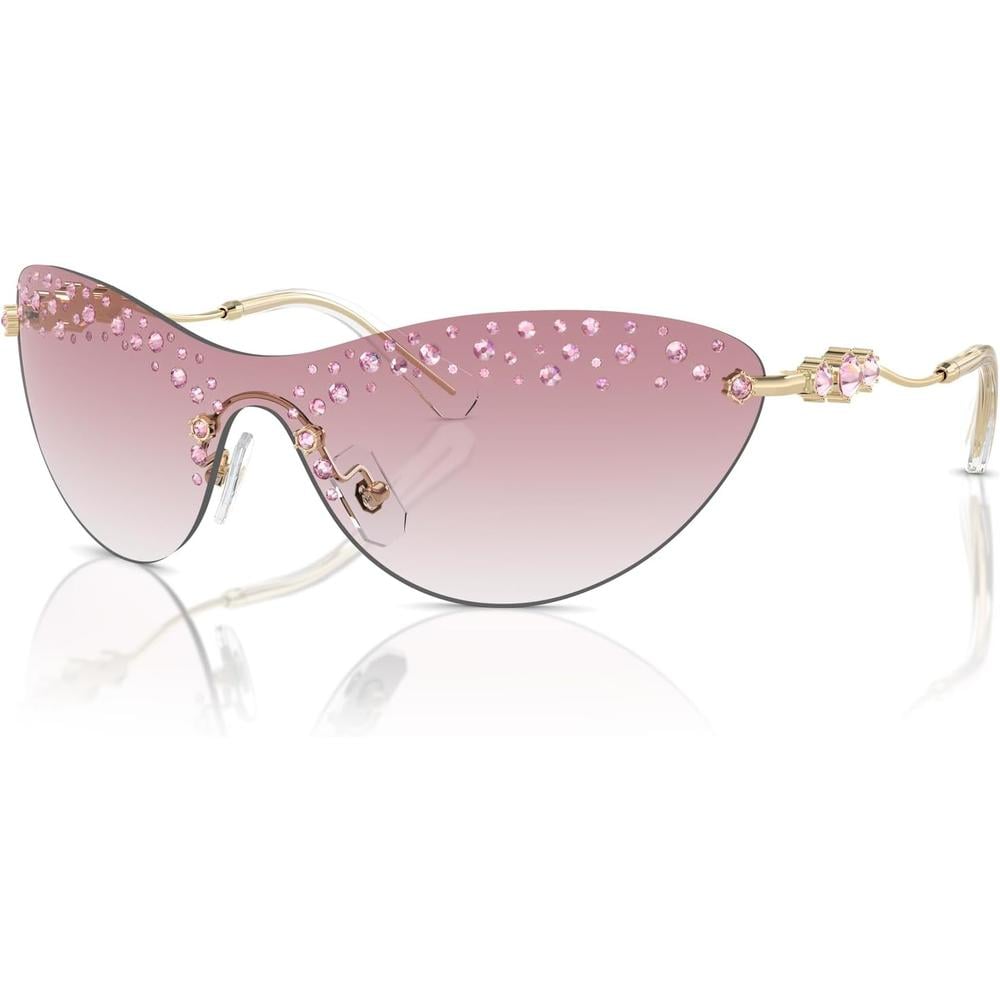 SWAROVSKI LENTES DE SOL RECTANGULAR SK7023 33 MM MUJER | PALE GOLD/CLEAR GRADIENT PINK - 2