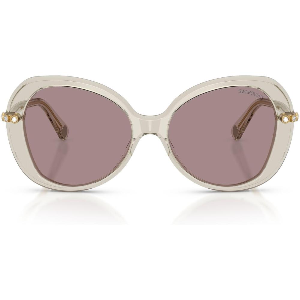 SWAROVSKI LENTES DE SOL MARIPOSA SK6059 55 MM MUJER | TRANSPARENT BEIGE/VIOLET - 1