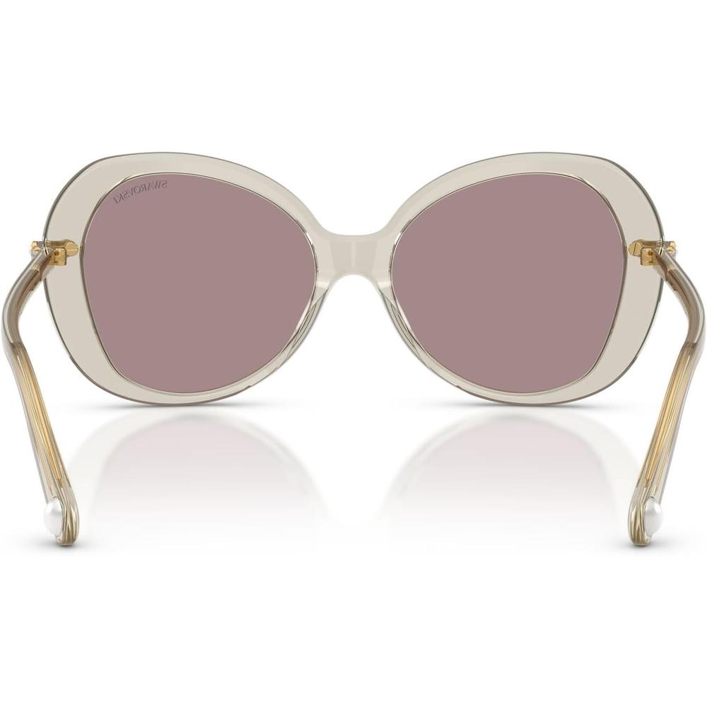 SWAROVSKI LENTES DE SOL MARIPOSA SK6059 55 MM MUJER | TRANSPARENT BEIGE/VIOLET - 4