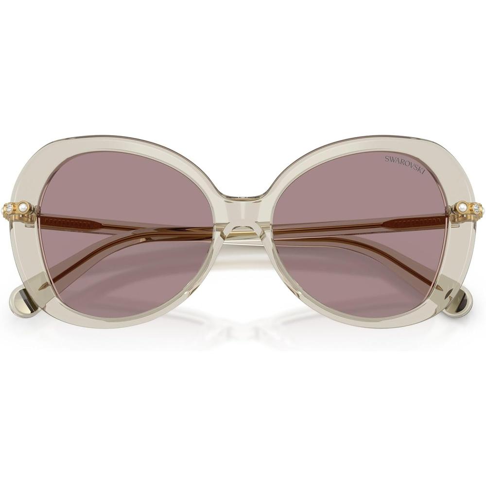 SWAROVSKI LENTES DE SOL MARIPOSA SK6059 55 MM MUJER | TRANSPARENT BEIGE/VIOLET - 5