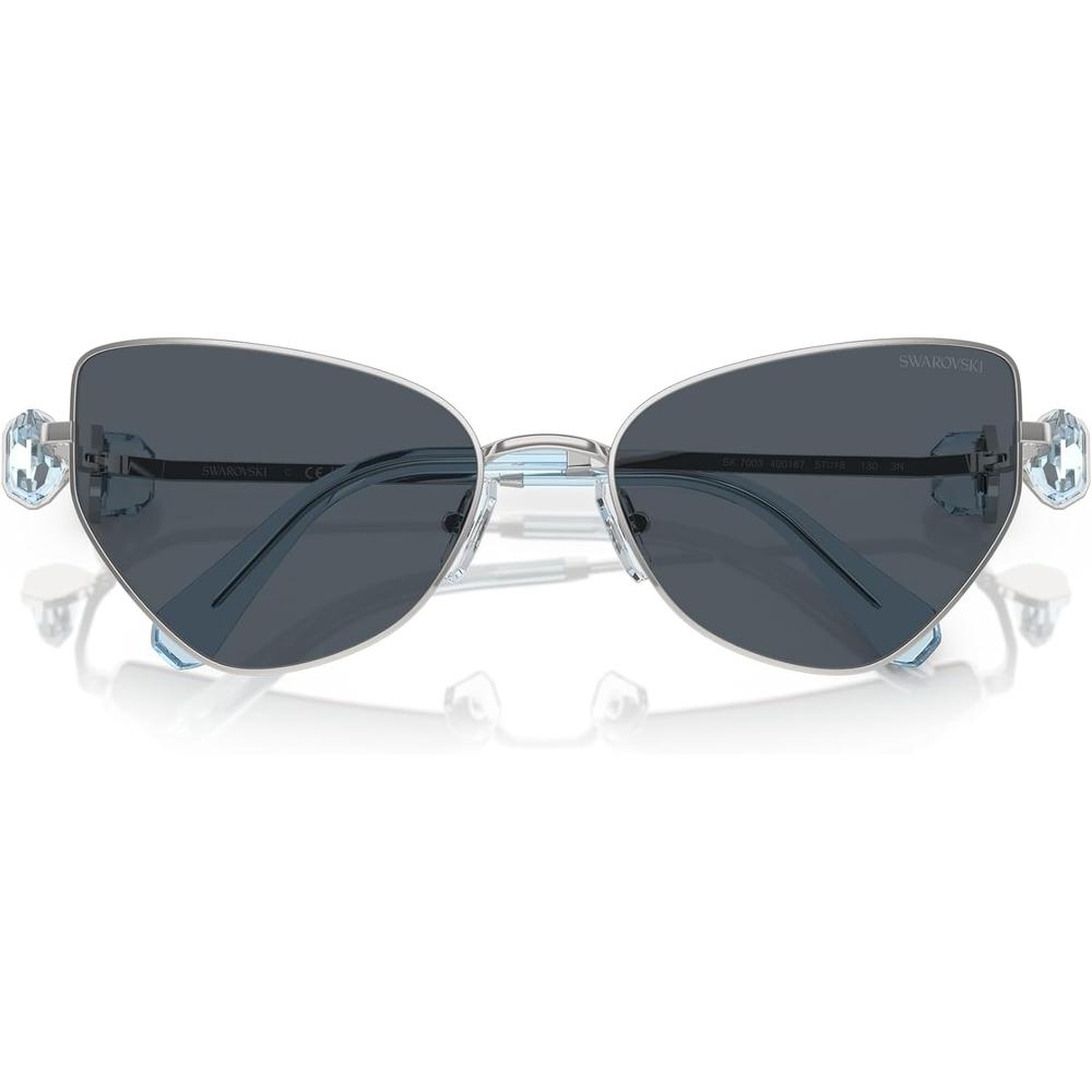 SWAROVSKI LENTES DE SOL MARIPOSA SK7003 57 MM MUJER | SILVER/DARK GREY - 5