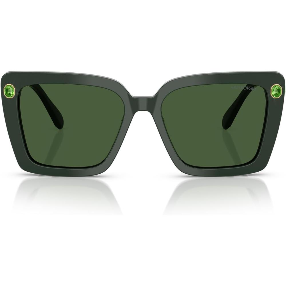 SWAROVSKI LENTES DE SOL CUADRADO SK6032F 55 MM MUJER | GREEN/DARK GREEN - 1