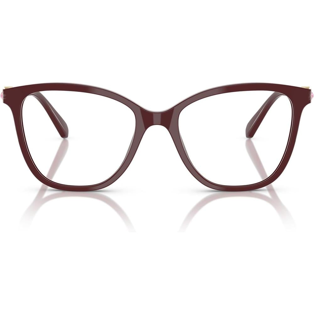 SWAROVSKI MONTURA CUADRADO SK2020 54 MM MUJER | BURGUNDY/DEMO LENS - 1