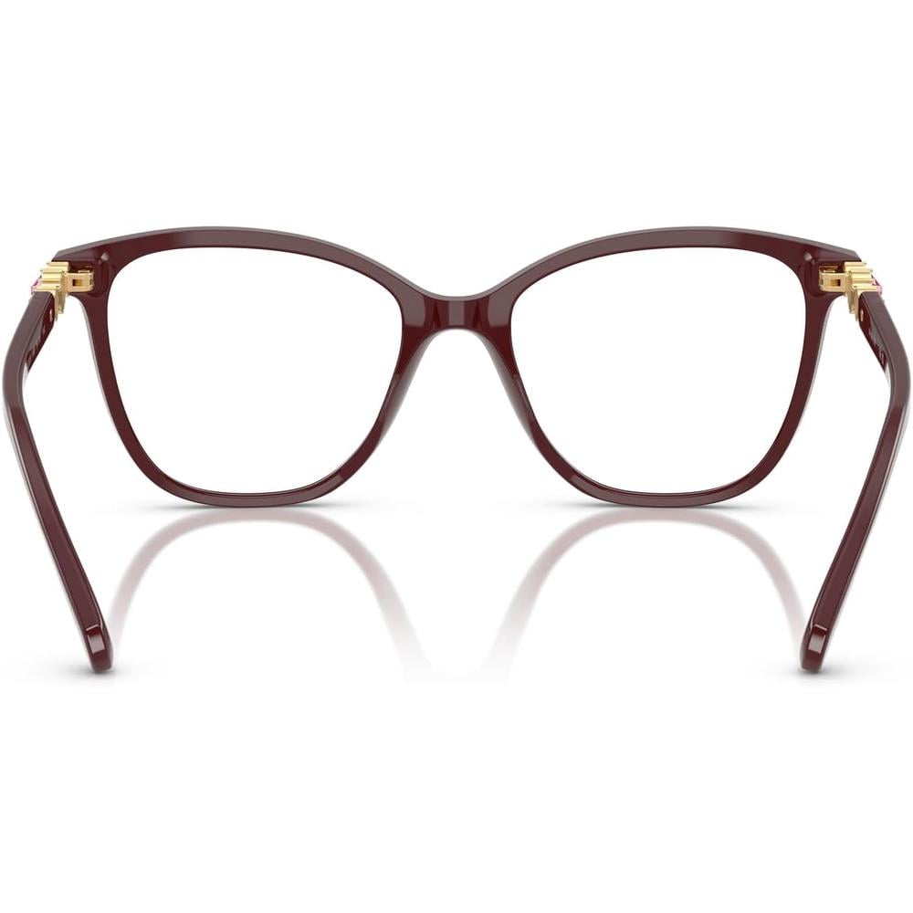 SWAROVSKI MONTURA CUADRADO SK2020 54 MM MUJER | BURGUNDY/DEMO LENS - 4