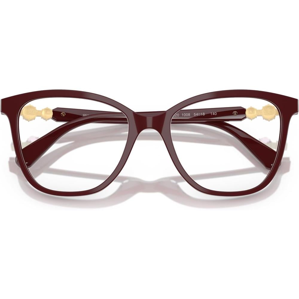 SWAROVSKI MONTURA CUADRADO SK2020 54 MM MUJER | BURGUNDY/DEMO LENS - 5