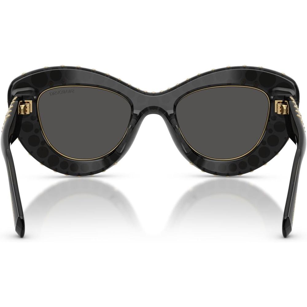 SWAROVSKI LENTES DE SOL SK6060 49 MM MUJER | TRANSPARENT DARK GREY/DARK GREY - 4