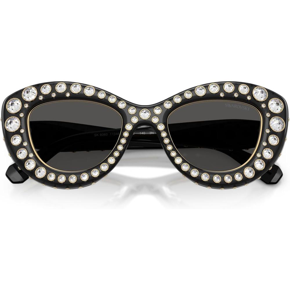 SWAROVSKI LENTES DE SOL SK6060 49 MM MUJER | TRANSPARENT DARK GREY/DARK GREY - 5