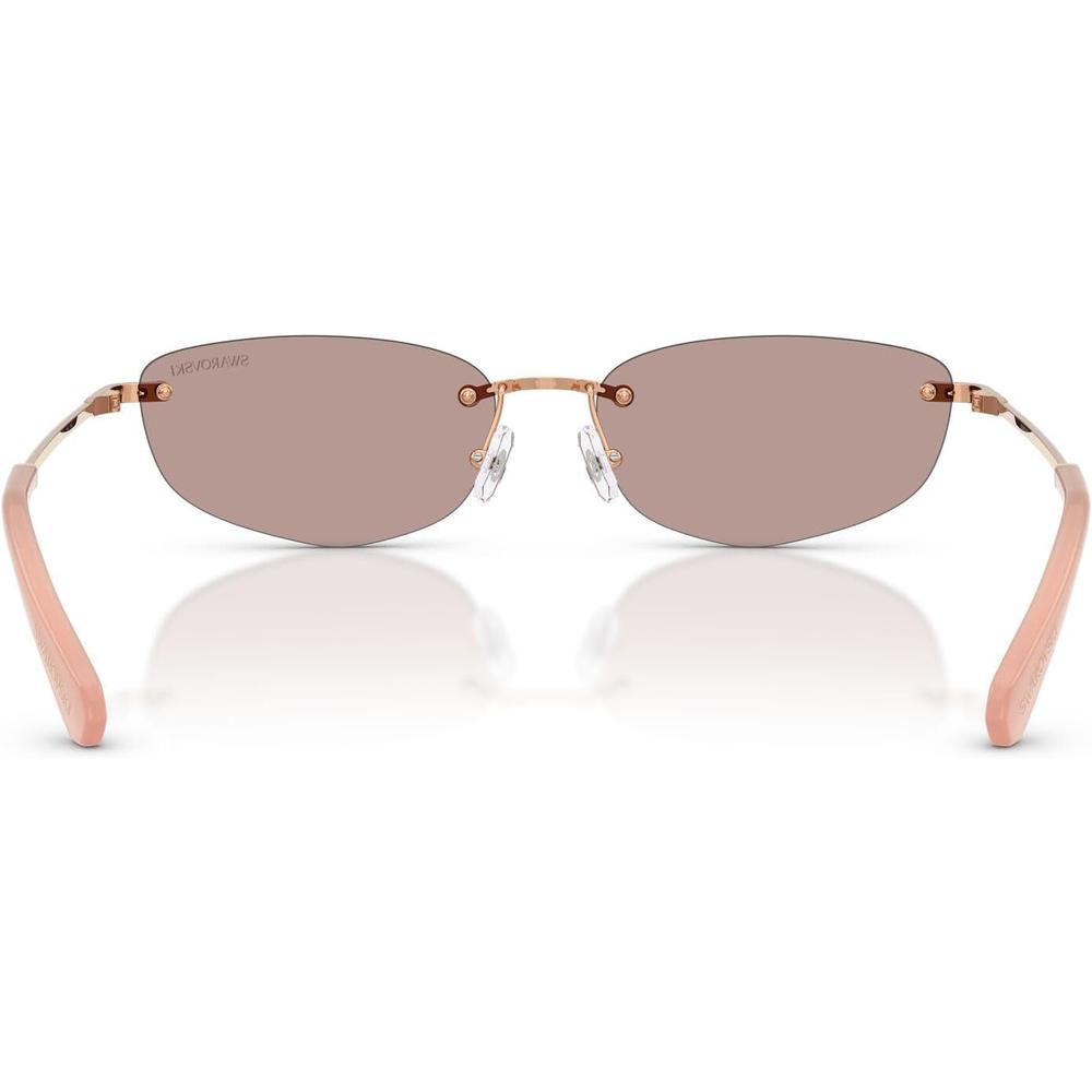 SWAROVSKI LENTES DE SOL SK7045D 57 MM MUJER | ROSE GOLD/LIGHT PURPLE BROWN - 4