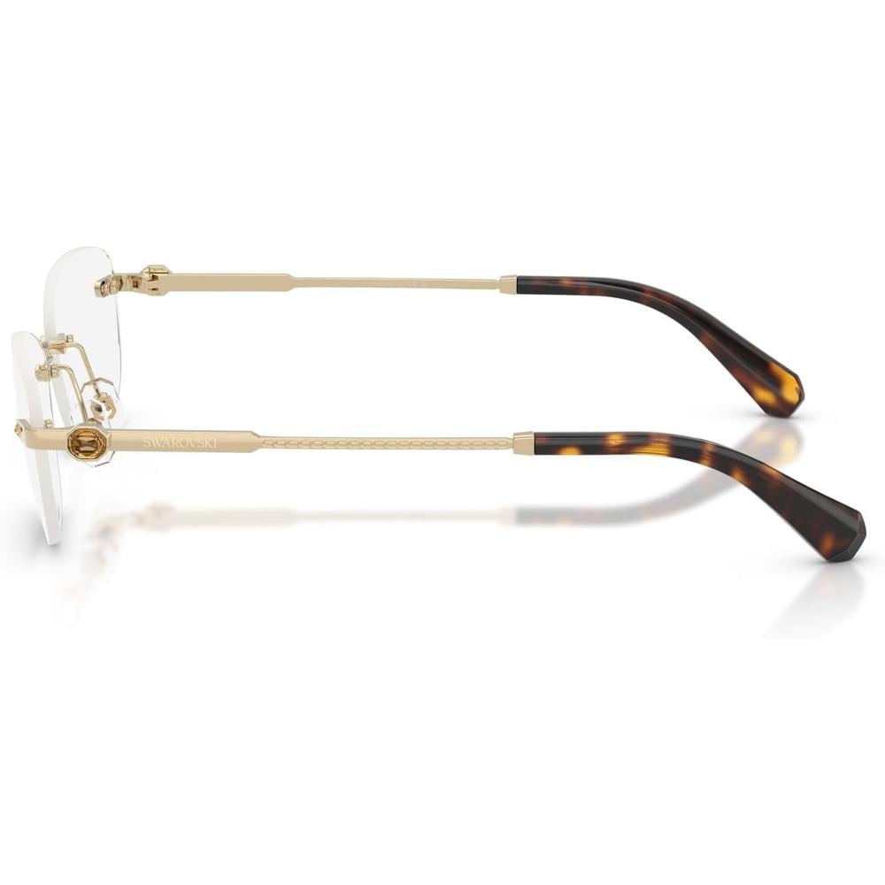 SWAROVSKI MONTURA OVAL SK1037 56 MM MUJER | PALE GOLD/DEMO LENS - 3
