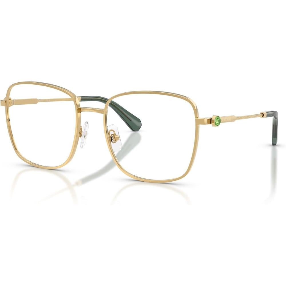 SWAROVSKI MONTURA CUADRADO SK1036 55 MM MUJER | GOLD/GREEN/DEMO LENS - 2
