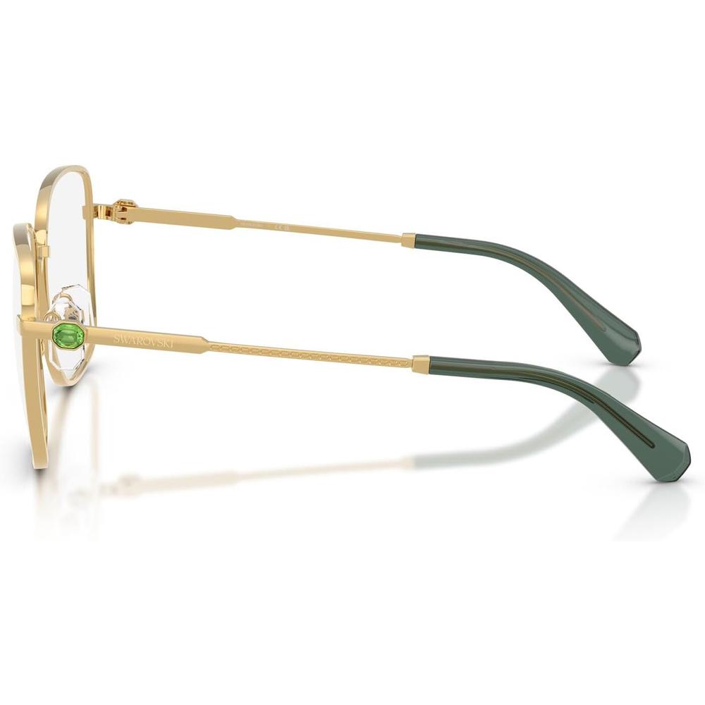 SWAROVSKI MONTURA CUADRADO SK1036 55 MM MUJER | GOLD/GREEN/DEMO LENS - 3