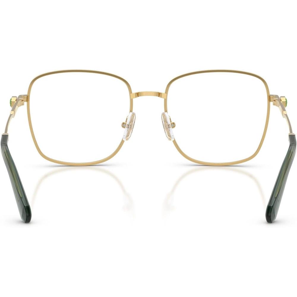 SWAROVSKI MONTURA CUADRADO SK1036 55 MM MUJER | GOLD/GREEN/DEMO LENS - 4