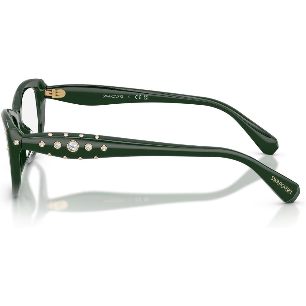 SWAROVSKI MONTURA CUADRADO SK2062U 52 MM MUJER | DARK GREEN/DEMO LENS - 3