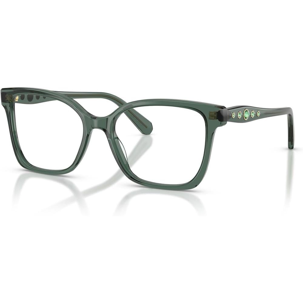 SWAROVSKI MONTURA CUADRADO SK2061 53 MM MUJER | TRANSPARENT GREEN/DEMO LENS - 2