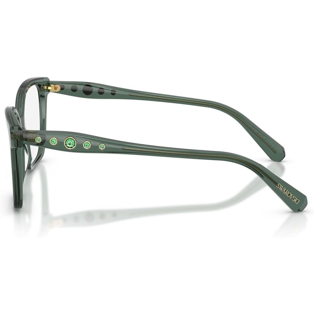 SWAROVSKI MONTURA CUADRADO SK2061 53 MM MUJER | TRANSPARENT GREEN/DEMO LENS - 3
