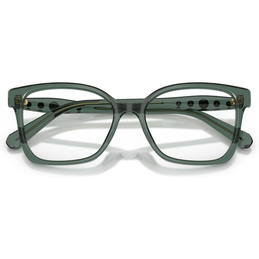 SWAROVSKI MONTURA CUADRADO SK2061 53 MM MUJER | TRANSPARENT GREEN/DEMO LENS - 5