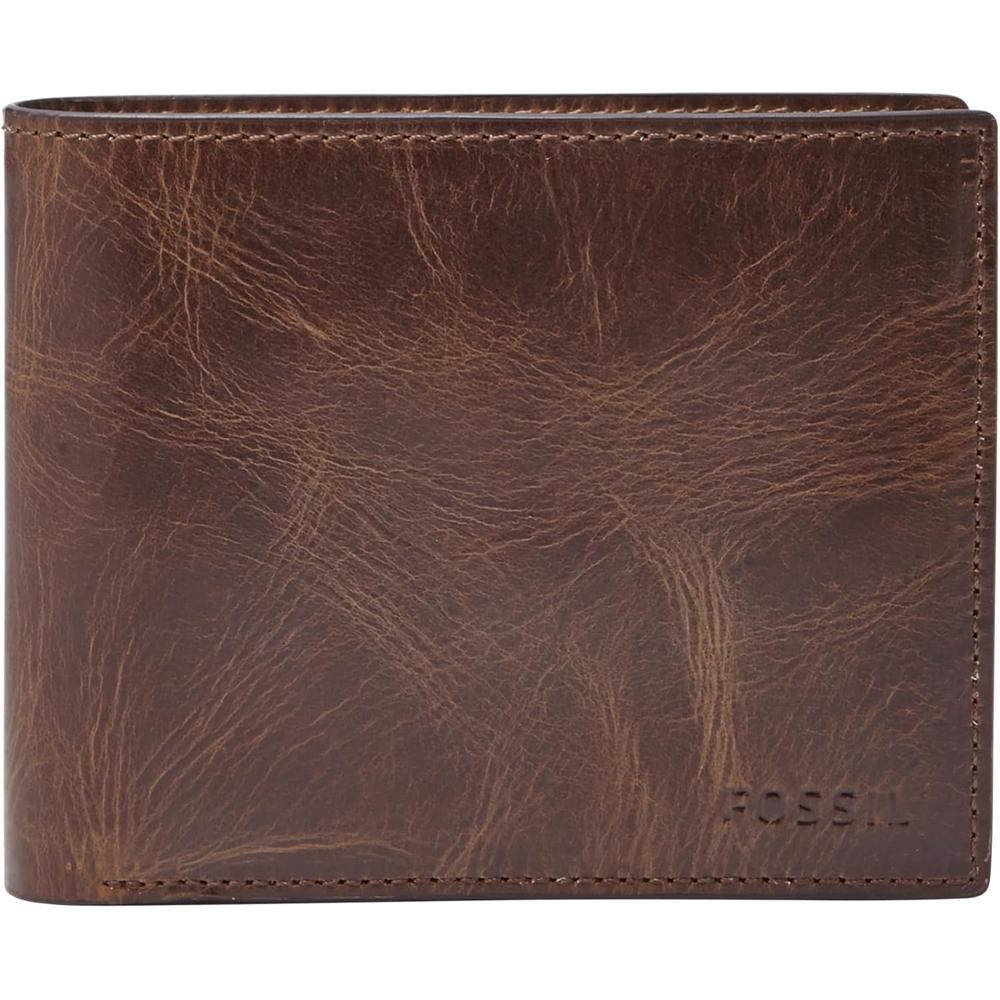 BILLETERA FOSSIL CON BLOQUEO RFID Y MONEDERO HOMBRE - 1