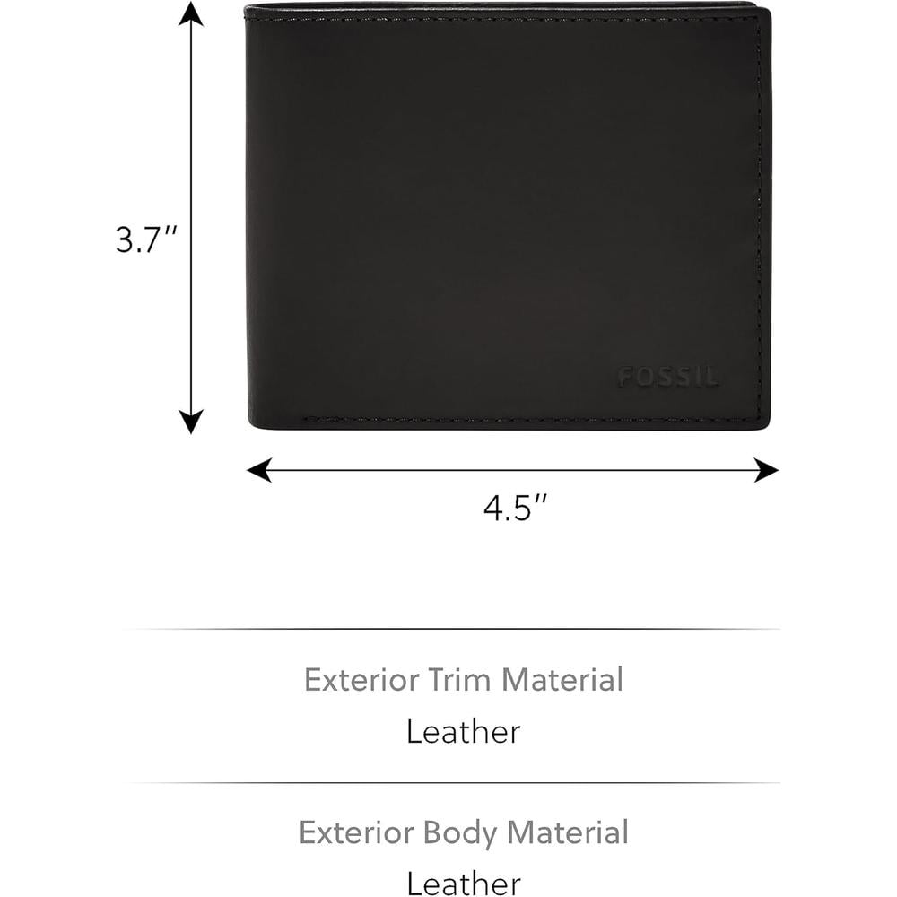 BILLETERA FOSSIL CON BLOQUEO RFID Y MONEDERO HOMBRE - 2
