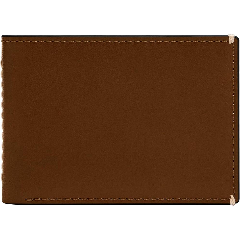 BILLETERA FOSSIL DELGADA MINIMALISTA DE PIEL HOMBRE - 1