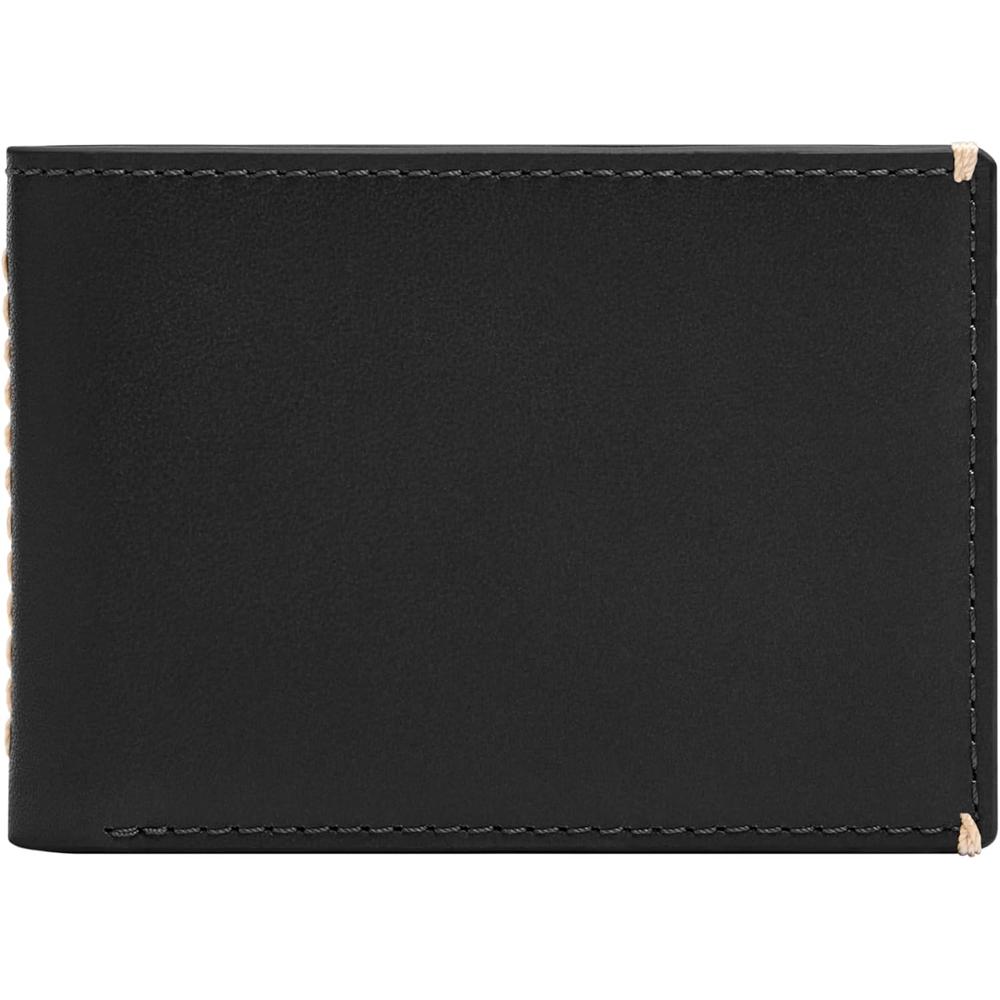 BILLETERA FOSSIL DELGADA MINIMALISTA DE PIEL HOMBRE - 1