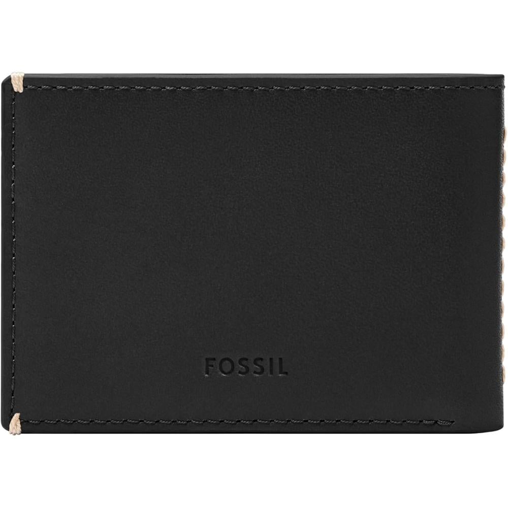 BILLETERA FOSSIL DELGADA MINIMALISTA DE PIEL HOMBRE - 3