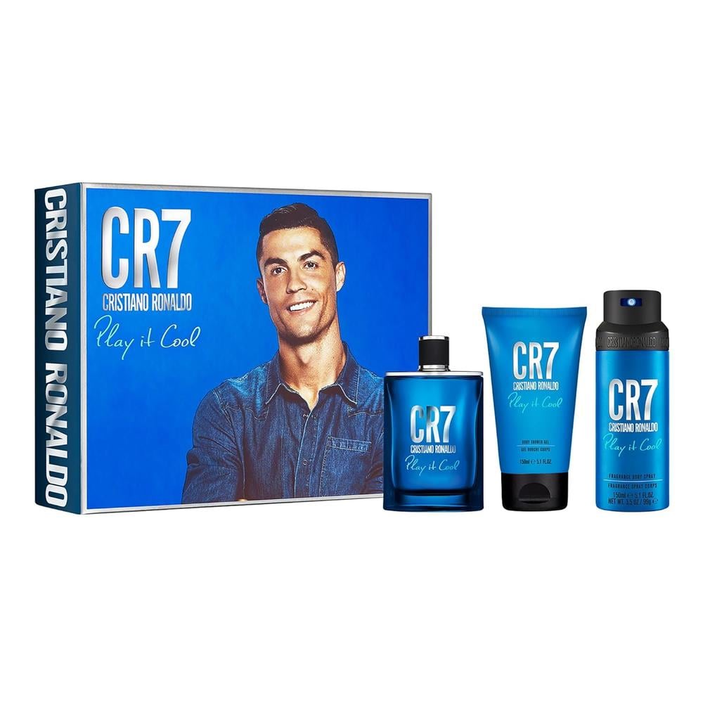 PERFUME CR7 PLAY IT COOL EDT HOMBRE SET 3 PZS - 1