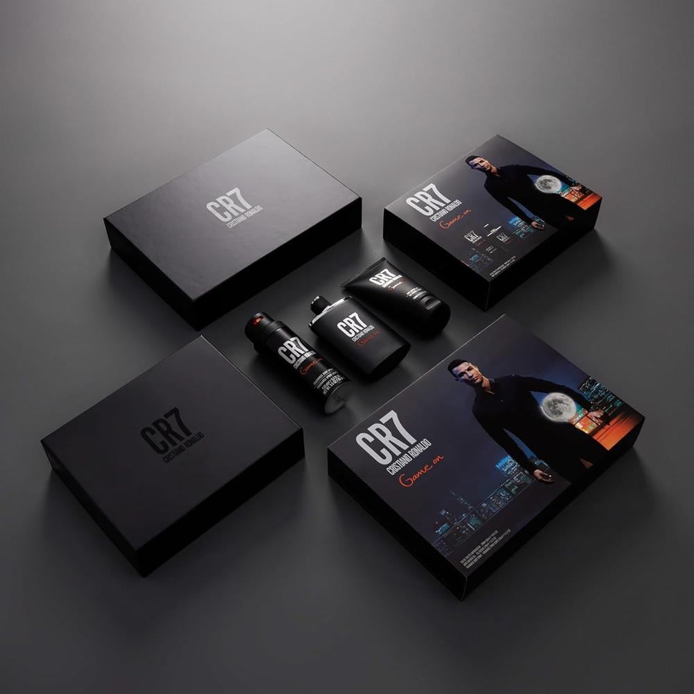 PERFUME CR7 GAME ON EDT HOMBRE SET 3 PZS - 2