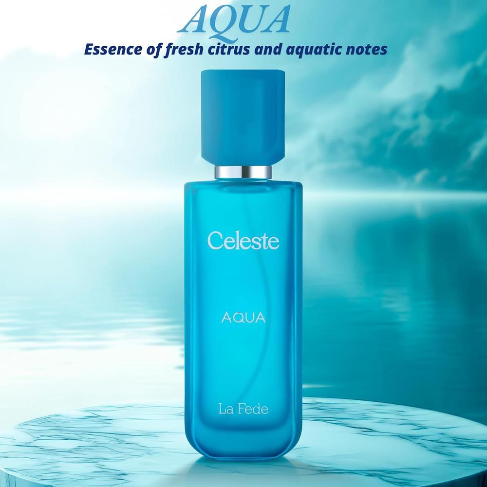 PERFUME KHADLAJ LA FEDE CELESTE AQUA EDP UNISEX 3.4 OZ / 100 ML - 3
