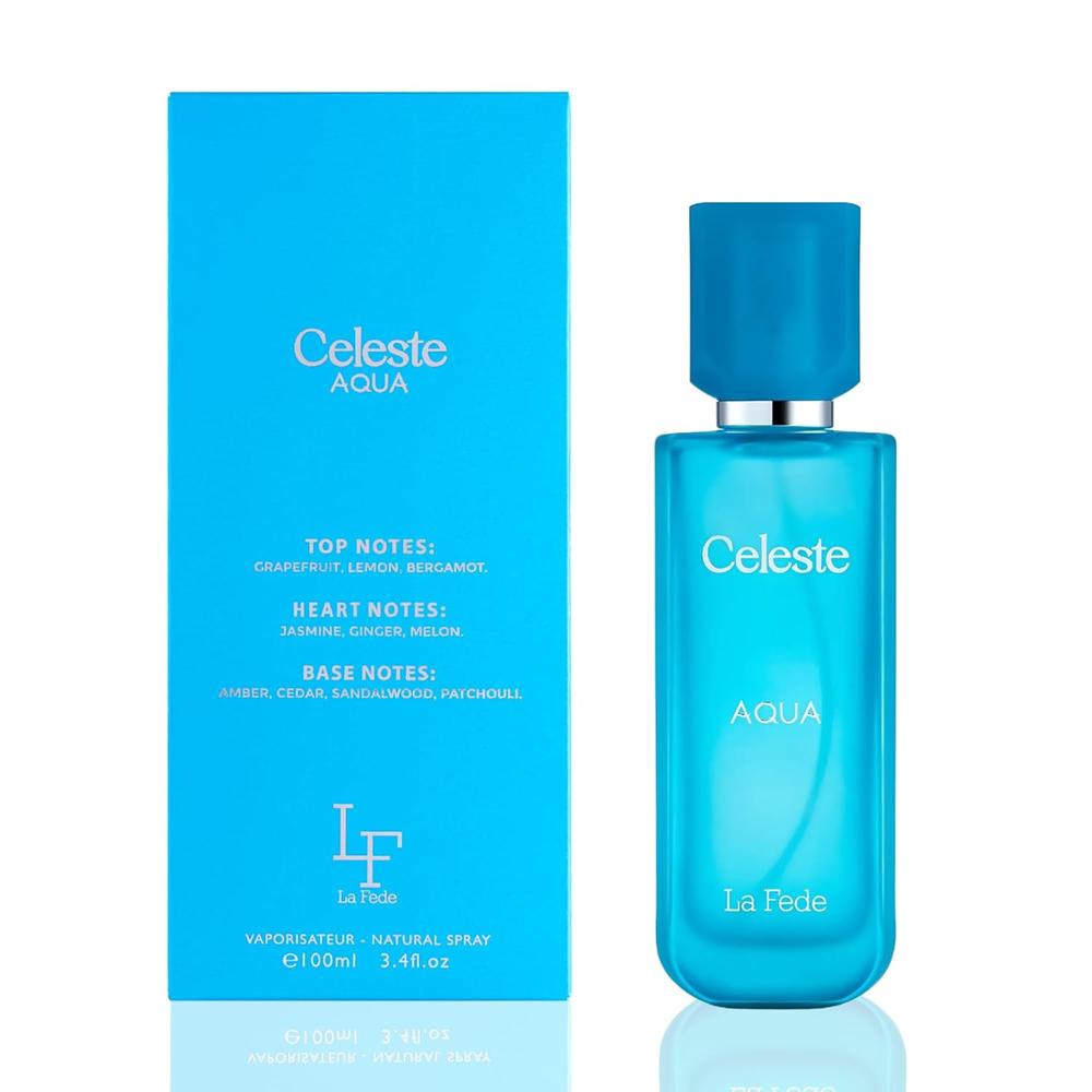 PERFUME KHADLAJ LA FEDE CELESTE AQUA EDP UNISEX 3.4 OZ / 100 ML - 5