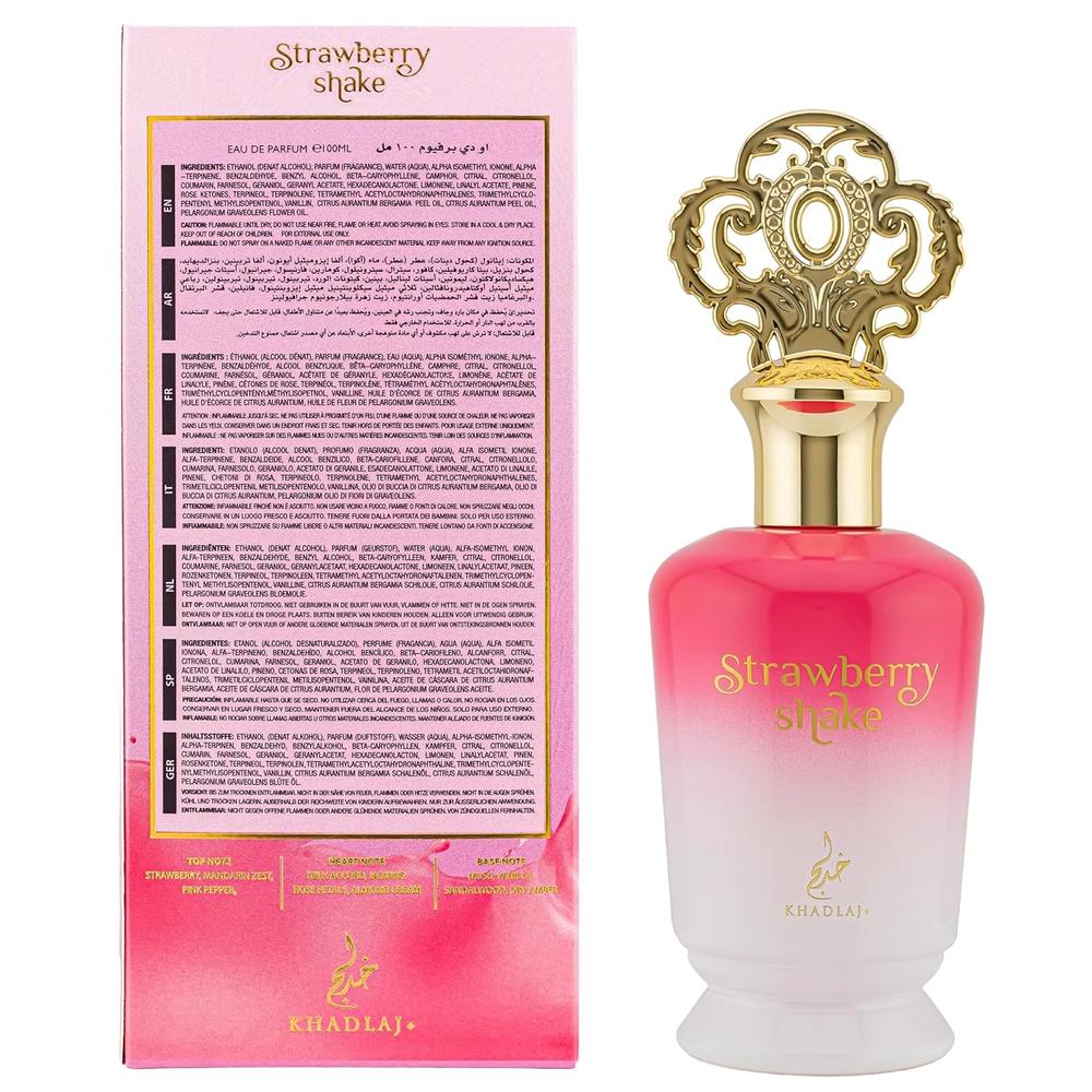 PERFUME KHADLAJ STRAWBERRY SHAKE EDP MUJER 3.4 OZ / 100 ML - 3