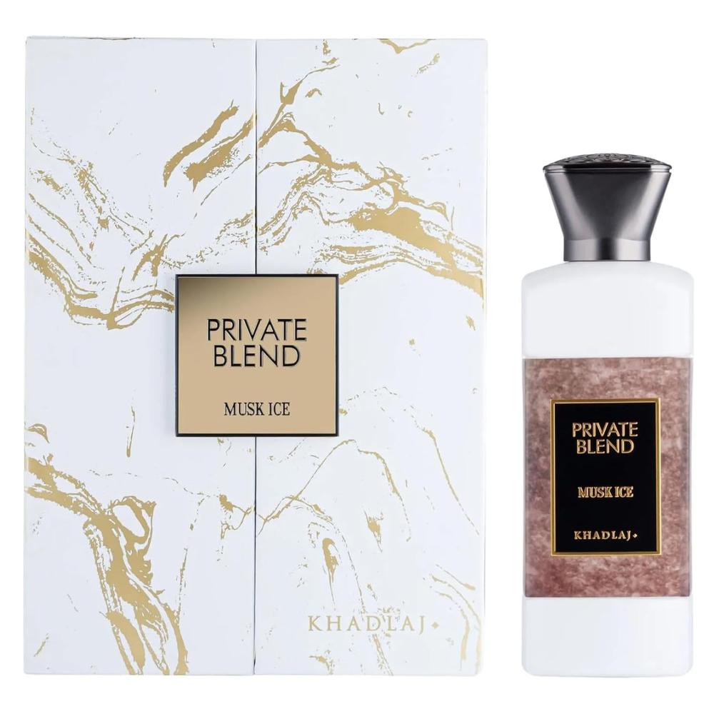 PERFUME KHADLAJ PRIVATE BLEND MUSK ICE EXTRAIT DE PARFUM UNISEX 3.4 OZ / 100 ML - 2