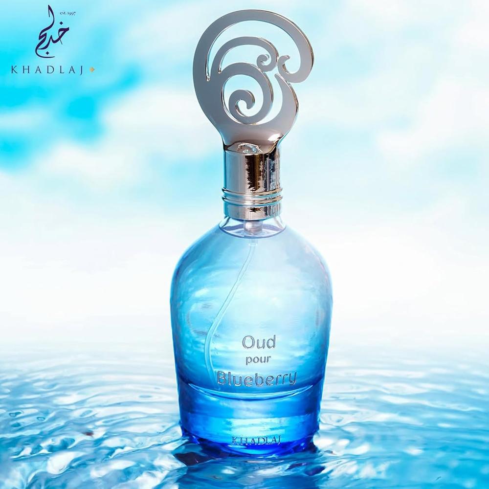 PERFUME KHADLAJ OUD POUR BLUEBERRY EDP UNISEX 3.4 OZ / 100 ML - 4