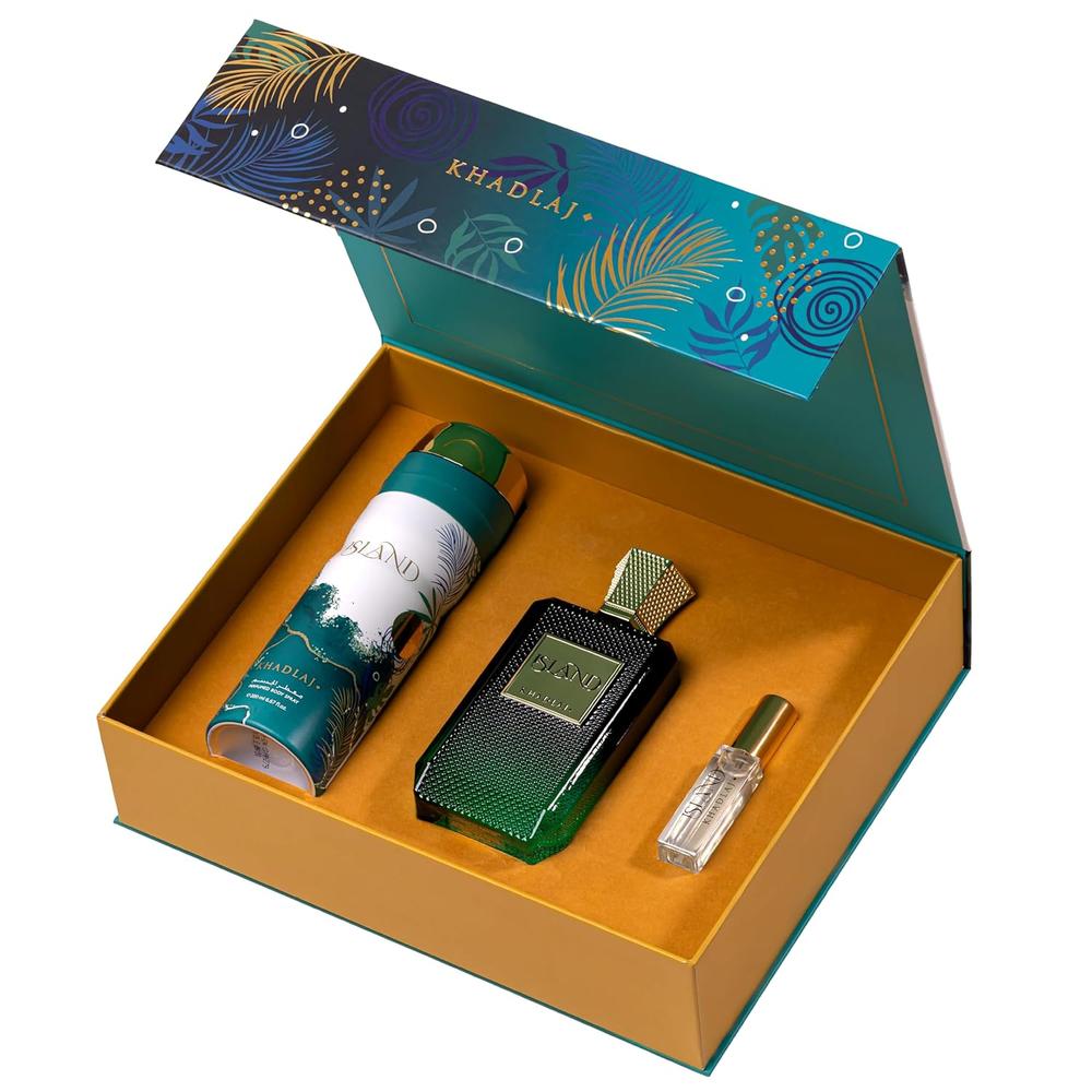 SET KHADLAJ ISLAND EXTRAIT DE PARFUM UNISEX 3 PIEZAS - 2