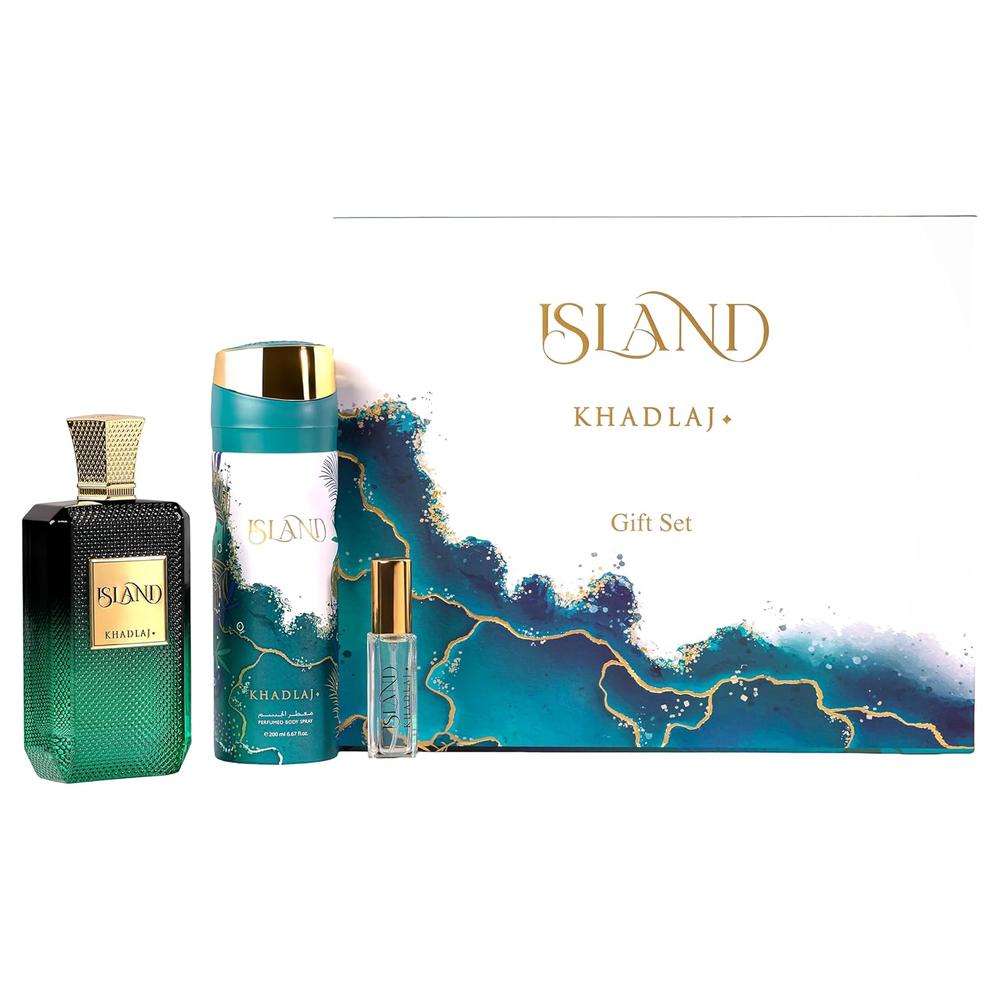 SET KHADLAJ ISLAND EXTRAIT DE PARFUM UNISEX 3 PIEZAS - 3