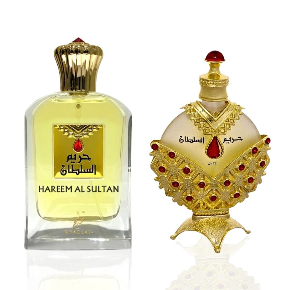SET REGALO KHADLAJ HAREEM AL SULTAN GOLD CPO 2 PIEZAS - 1