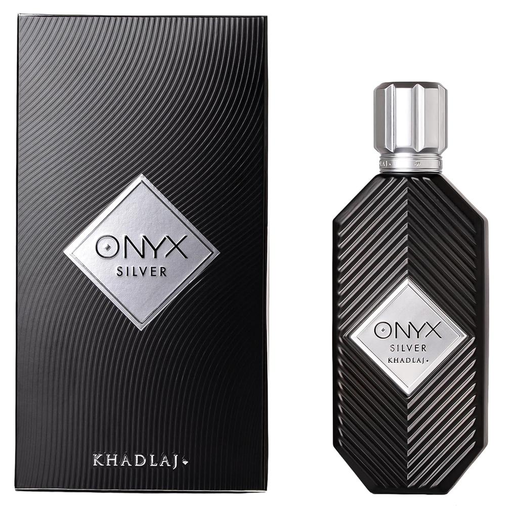 PERFUME KHADLAJ ONYX SILVER EDP HOMBRE 3.4 OZ / 100 ML - 2