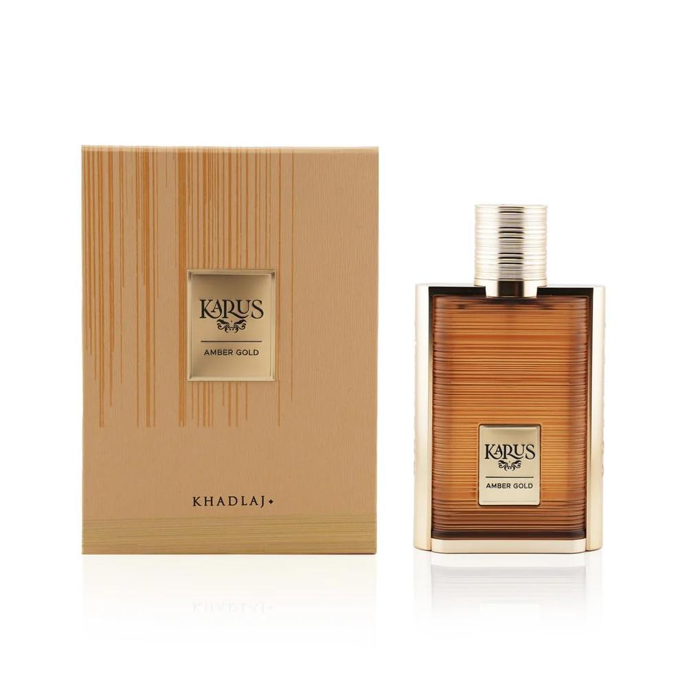PERFUME KHADLAJ KARUS AMBER GOLD EDP UNISEX 3.4 OZ / 100 ML - 1