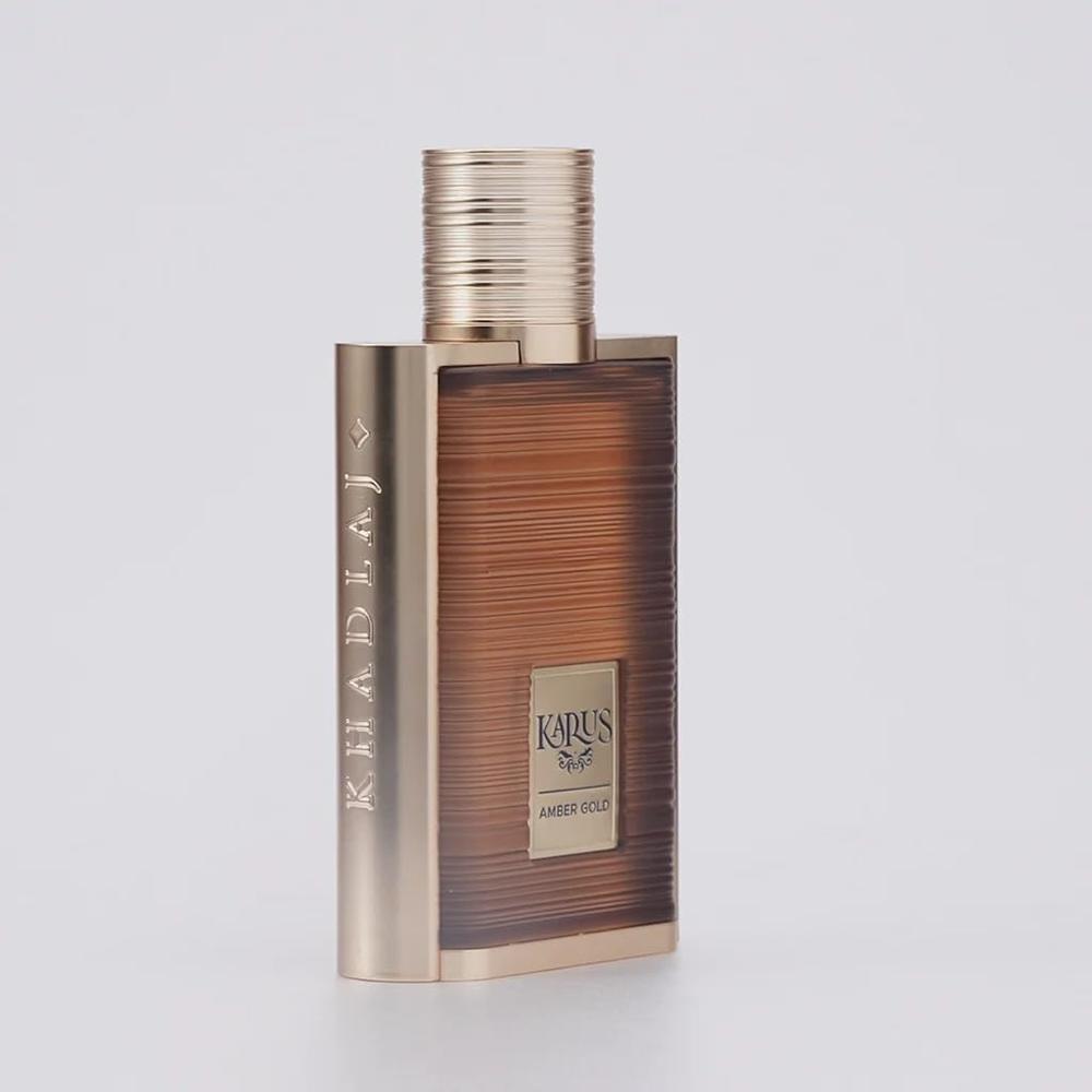 PERFUME KHADLAJ KARUS AMBER GOLD EDP UNISEX 3.4 OZ / 100 ML - 3