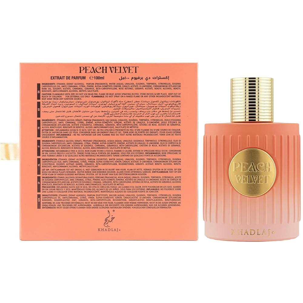 PERFUME KHADLAJ PEACH VELVET EDP MUJER 3.4 OZ / 100 ML - 3