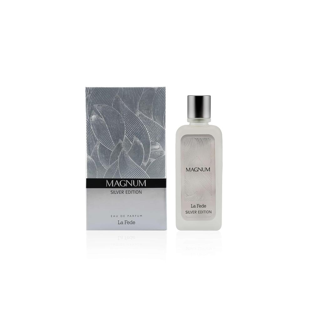 PERFUME KHADLAJ LA FEDE MAGNUM SILVER EDITION EDP HOMBRE 3.4 OZ / 100 ML - 1