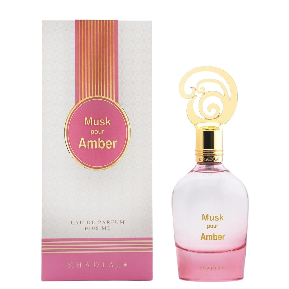 PERFUME KHADLAJ MUSK POUR AMBER EDP MUJER 3.4 OZ / 100 ML - 1