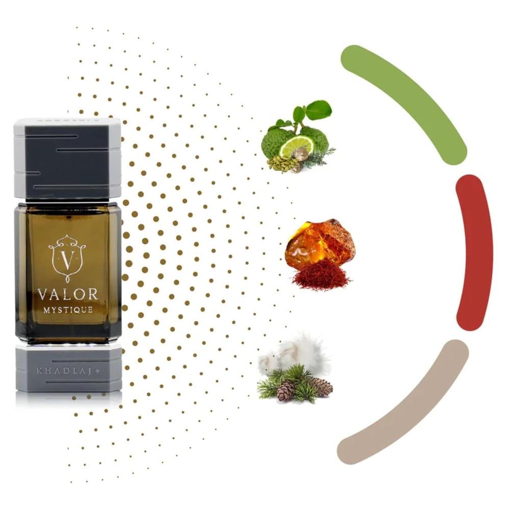 PERFUME KHADLAJ VALOR MYSTIQUE EDP HOMBRE 3.4 OZ / 100 ML - 2