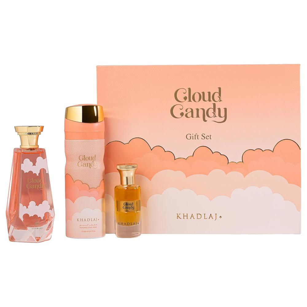 SET KHADLAJ CLOUD CANDY EXTRAIT DE PARFUM UNISEX 3 PIEZAS - 3