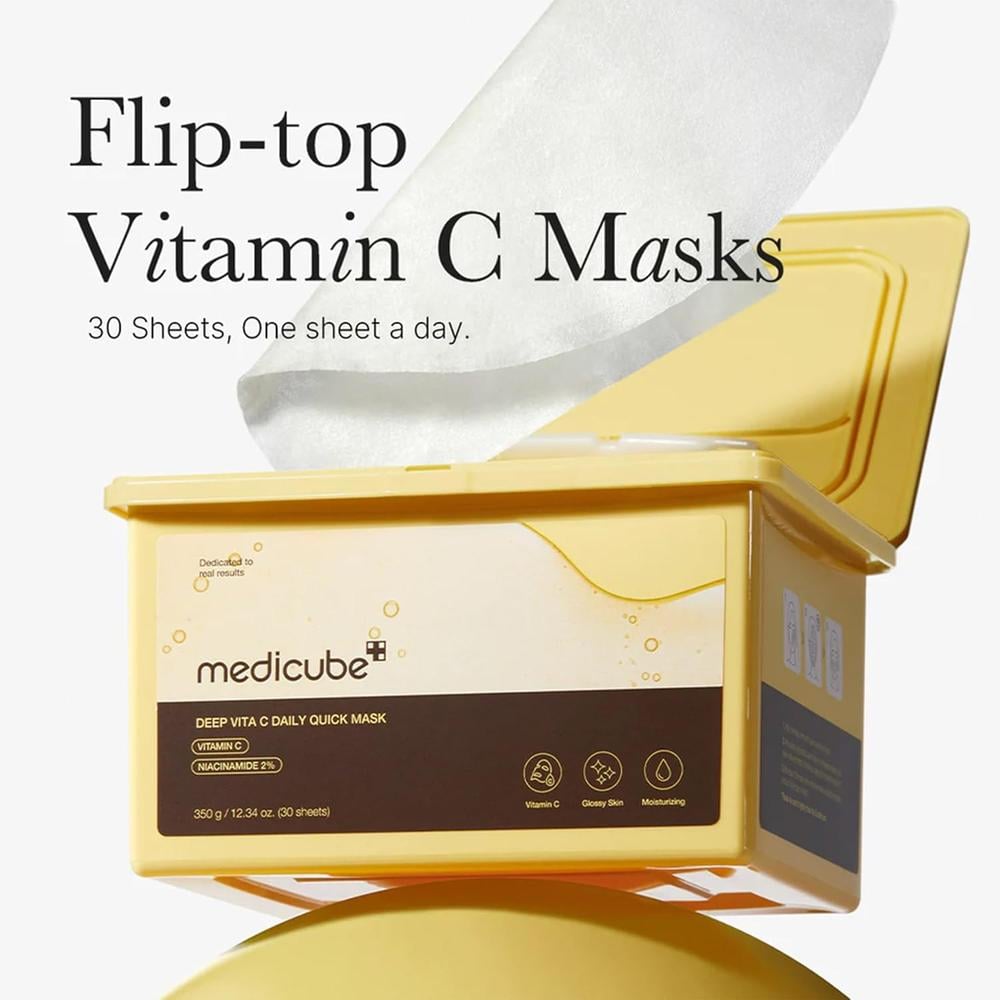 MASCARILLAS MEDICUBE DEEP VITA C DAILY QUICK MASK 30 UND - 2