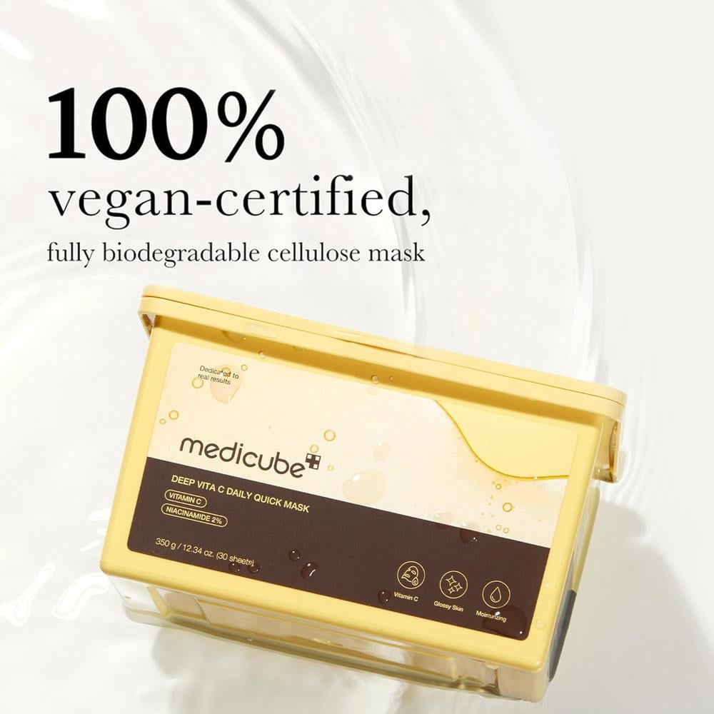 MASCARILLAS MEDICUBE DEEP VITA C DAILY QUICK MASK 30 UND - 4