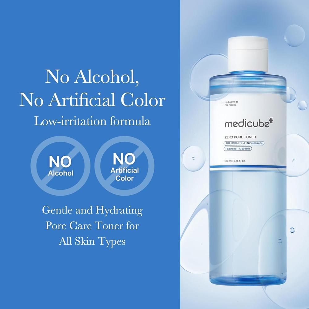 TÓNICO MEDICUBE ZERO PORE TONER 8.45 OZ / 250 ML - 5