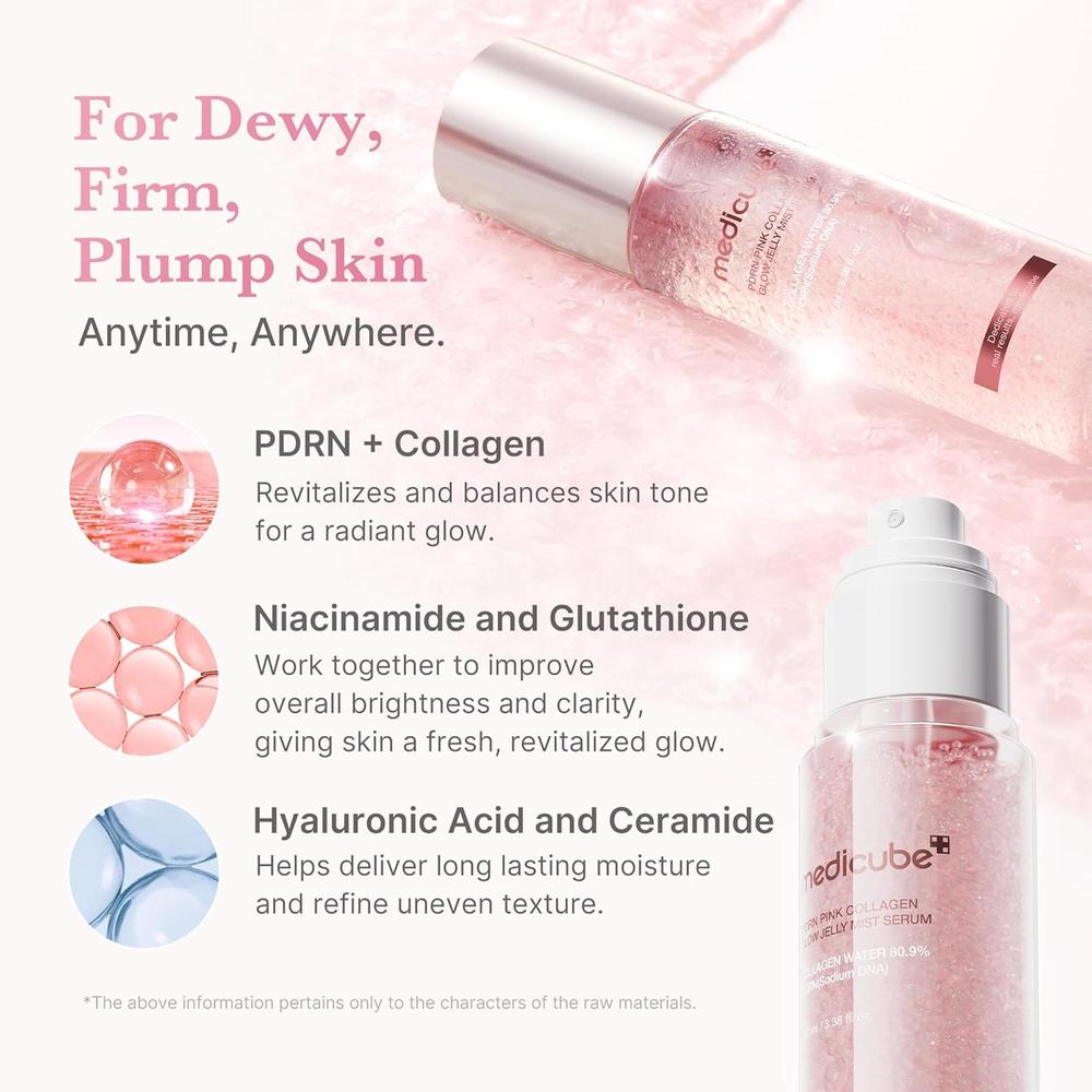 SERUM EN BRUMA EN GEL MEDICUBE COLAGENO ROSA PDRN 2.03 OZ / 60 ML - 3