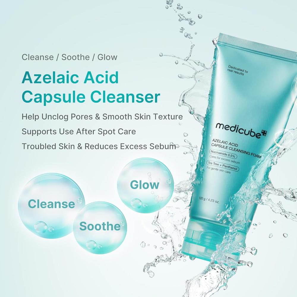 LIMPIADOR FACIAL EN ESPUMA MEDICUBE CAPSULAS DE ACIDO AZELAICO 4.23 OZ / 120 G - 2