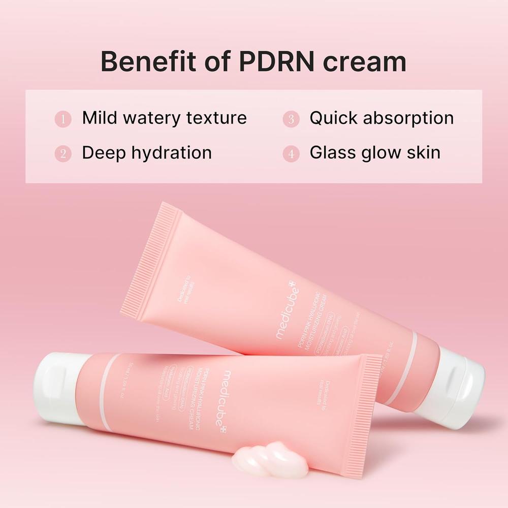 CREMA HIDRATANTE MEDICUBE PDRN PINK HYALURONIC MOISTURIZER 1.7 OZ / 50 ML - 4