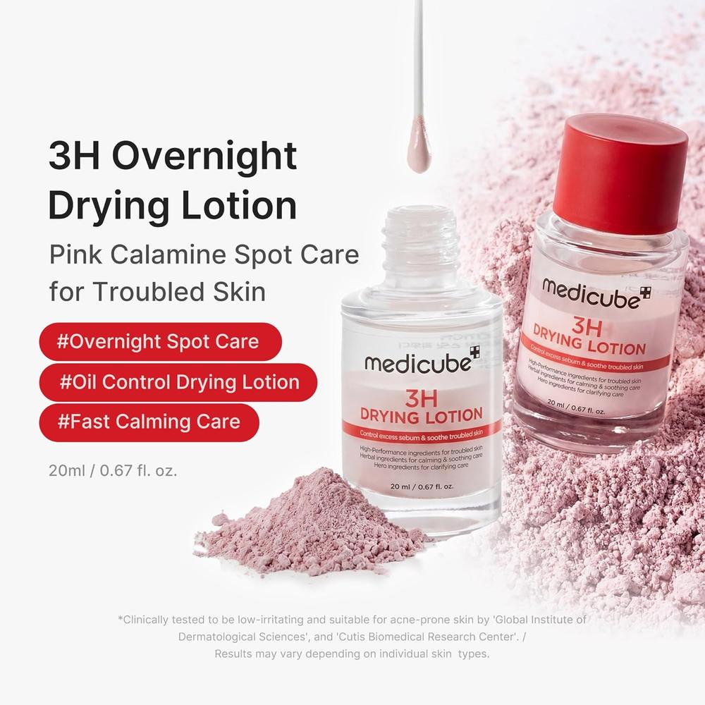 LOCION SECANTE NOCTURNA MEDICUBE 3H - 0.67 OZ / 20 ML - 2